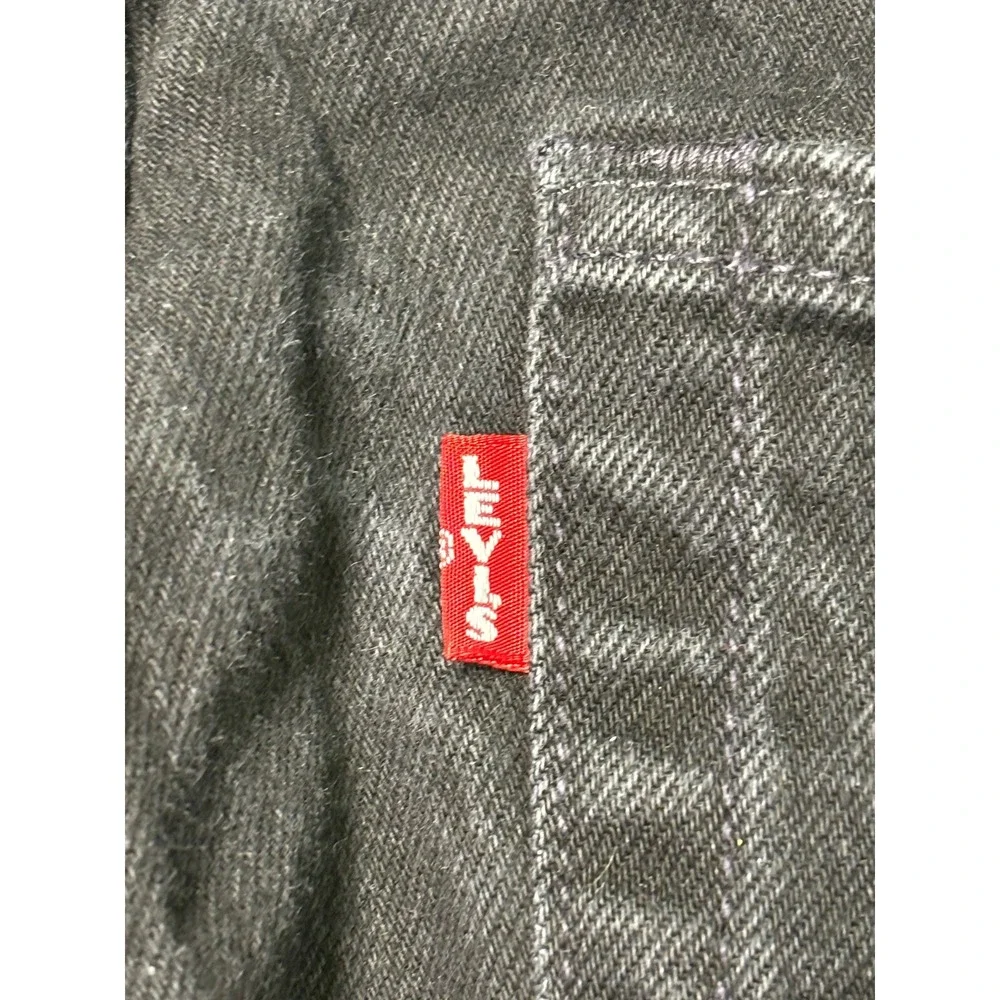 Levis Premium Big E 501 93 Straight Leg Black Jeans‎ Mens W29 L30 79830-0026